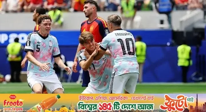 কোয়ার্টার ফাইনাল / প্রথমার্ধে স্পেন-বেলজিয়ামের ১-১ সমতা