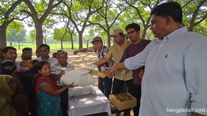 খাগড়াছড়িতে বন্যায় ক্ষতিগ্রস্ত ৩০০ পরিবারের মধ্যে ত্রাণ বিতরণ