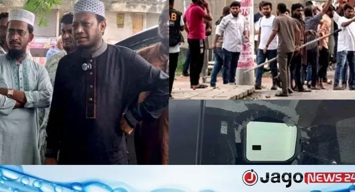 কুষ্টিয়ায় আমির হামজার গাড়িতে হামলা-ভাঙচুর